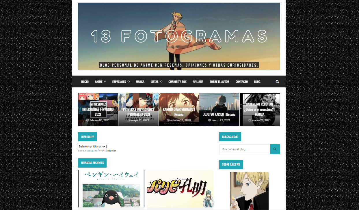 Buscador blog - 13 Fotogramas en Bitakoras