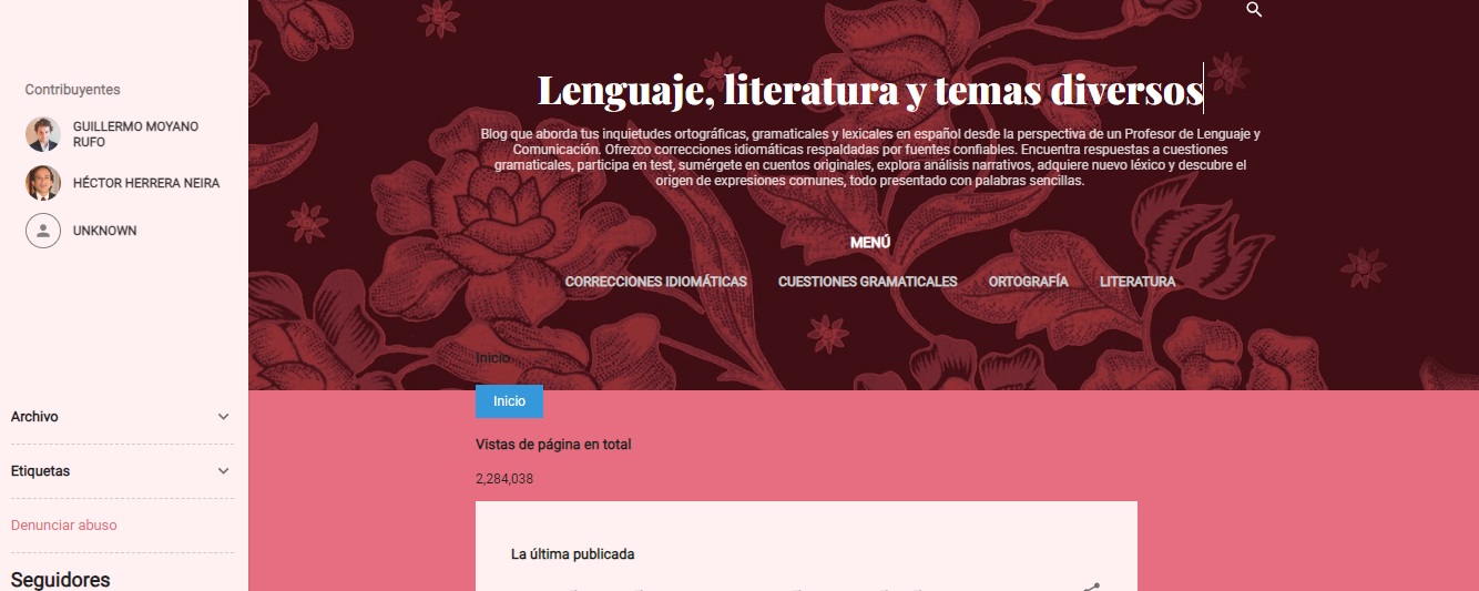 Buscador blog - Lenguaje, literatura y temas diversos en Bitakoras