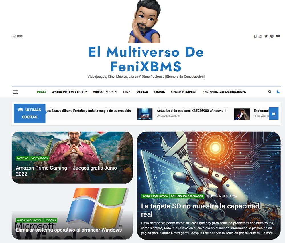 Buscador blog - El Multiverso De FeniXBMS en Bitakoras