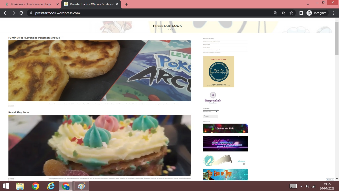 Buscador blog - Presstartcook en Bitakoras