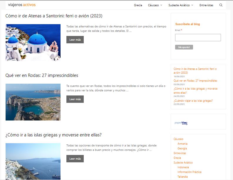Buscador blog - Viajeros Activos en Bitakoras