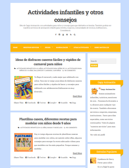 Buscador blog - actividades infantiles y otros consejos en Bitakoras