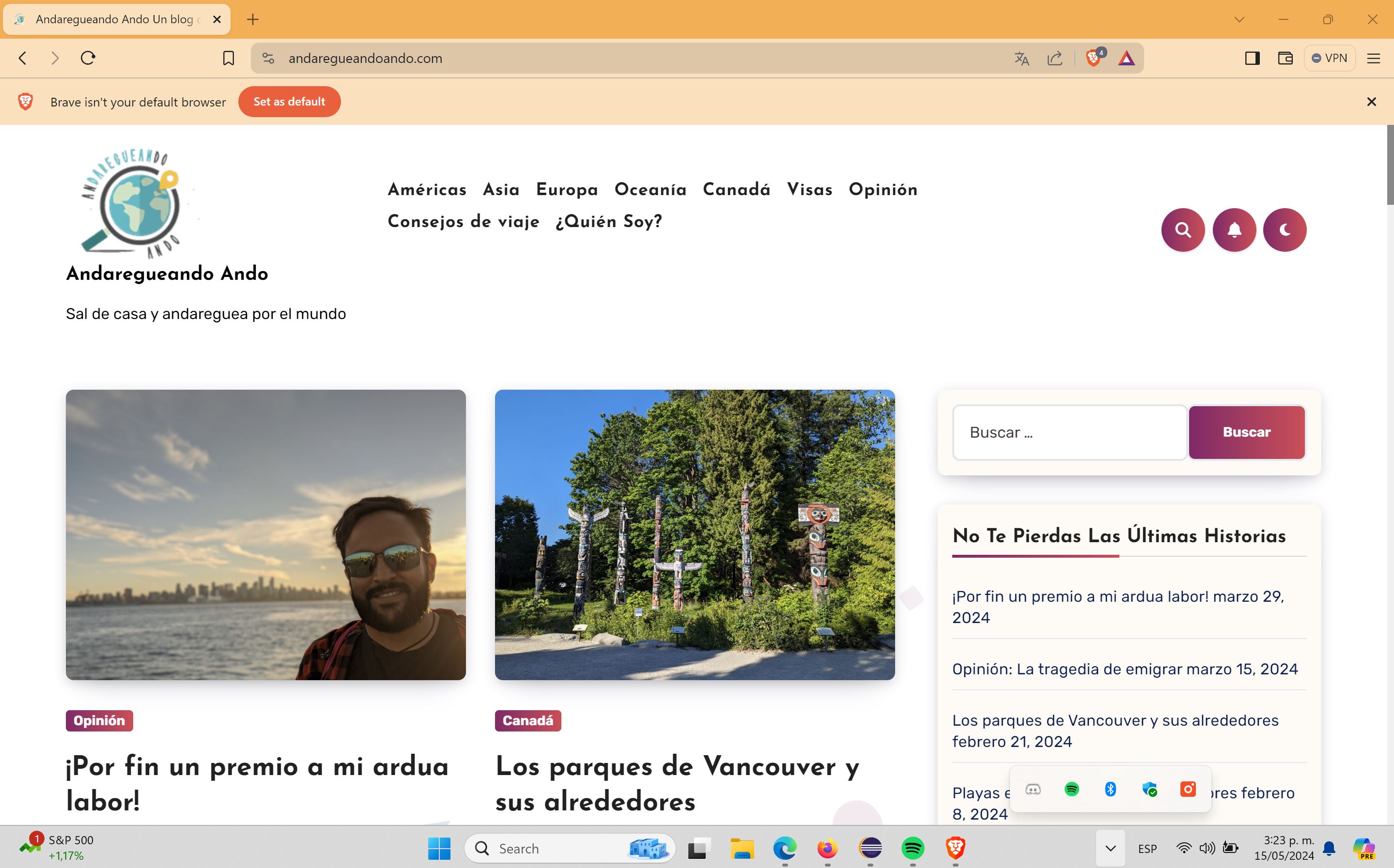 Buscador blog - Andaregueando Ando en Bitakoras