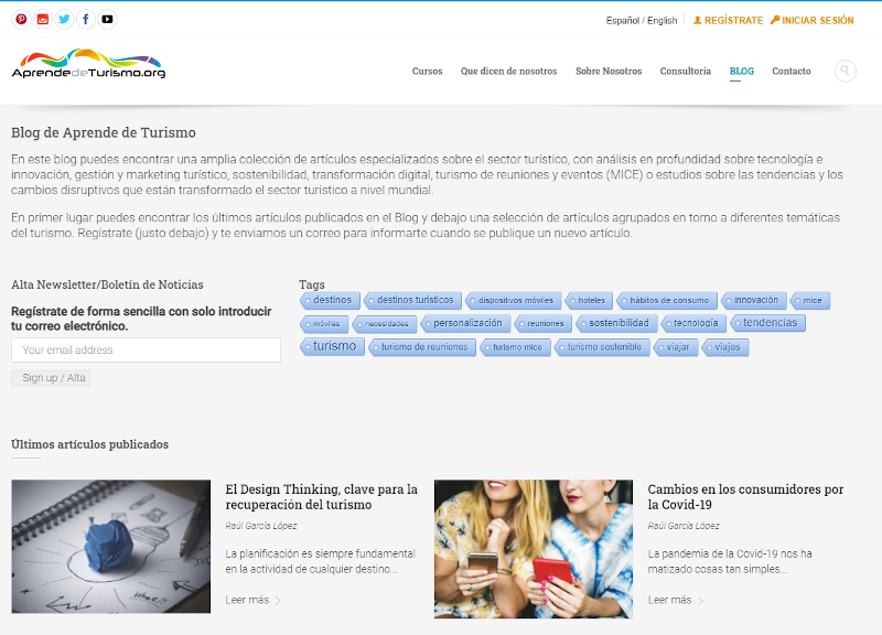 Buscador blog - Aprende de Turismo en Bitakoras