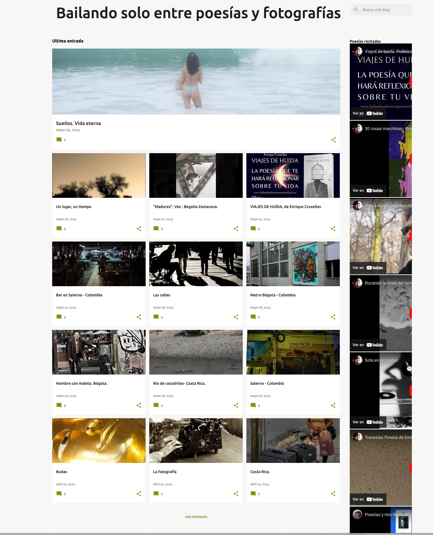 Buscador blog - Bailando solo entre poesías y fotografías en Bitakoras