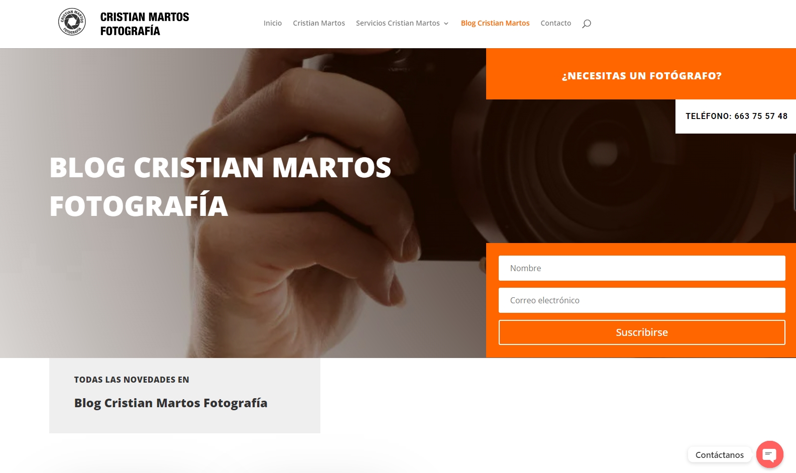 Buscador blog - Cristian Martos fotografia en Bitakoras