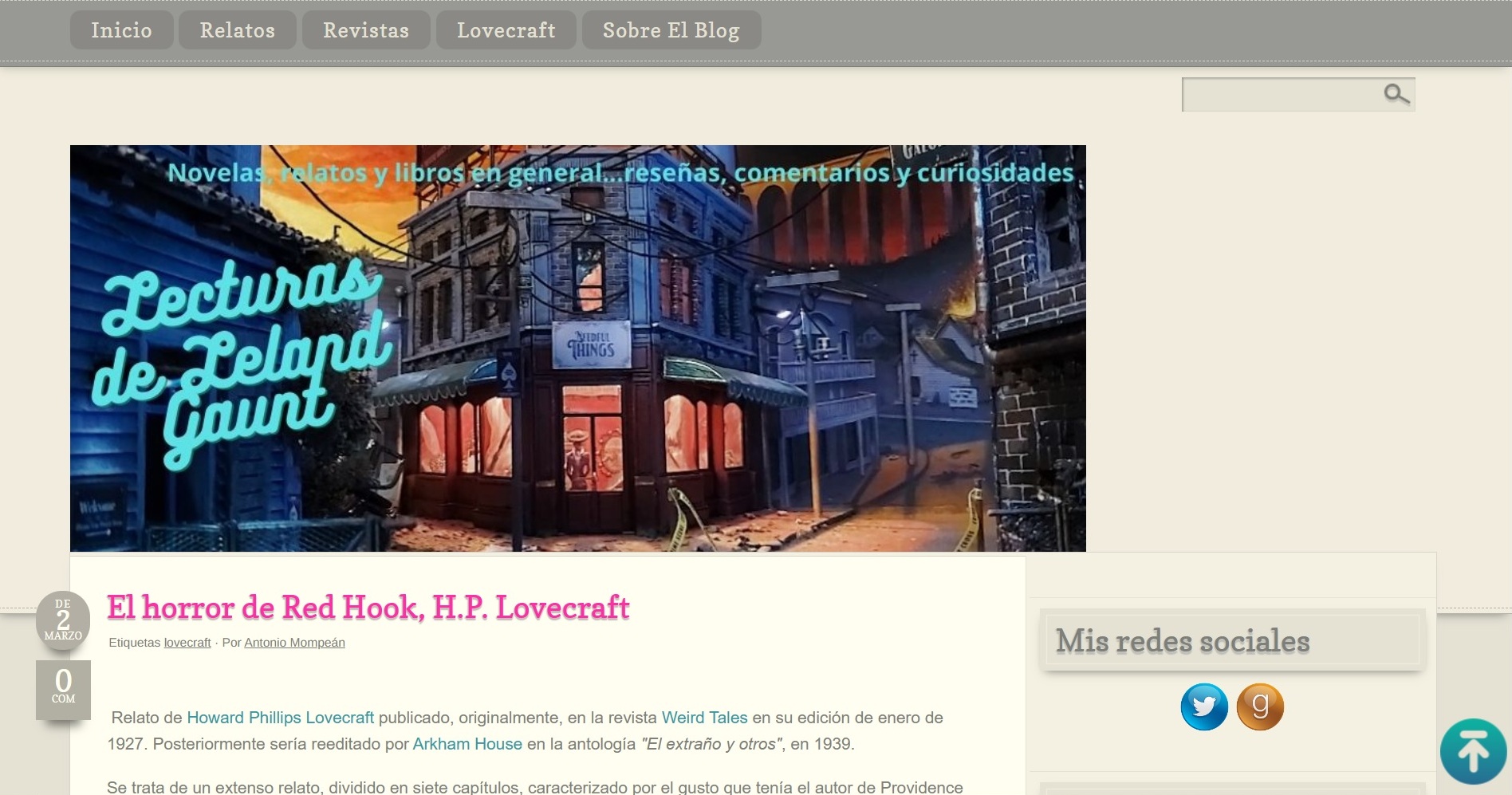 Buscador blog - Lecturas de Leland Gaunt en Bitakoras