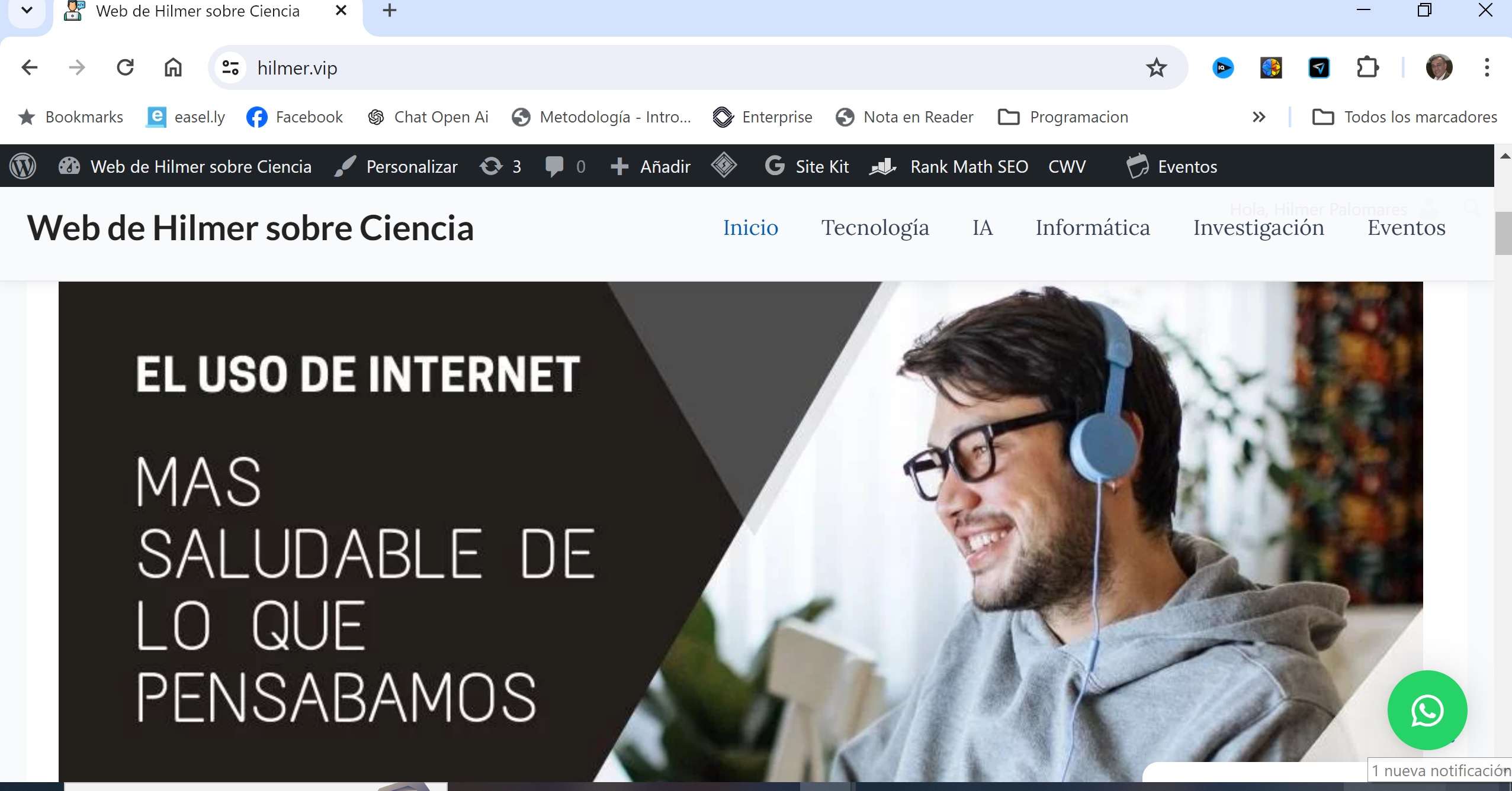Buscador blog - Web de Hilmer sobre Ciencia en Bitakoras