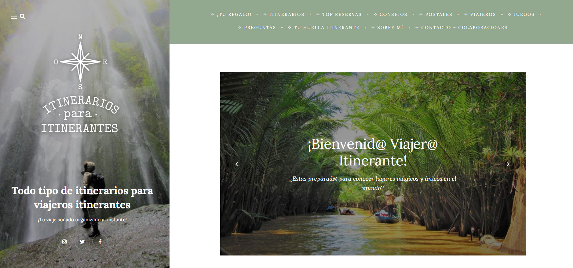 Buscador blog - Itinerarios para itinerantes  en Bitakoras