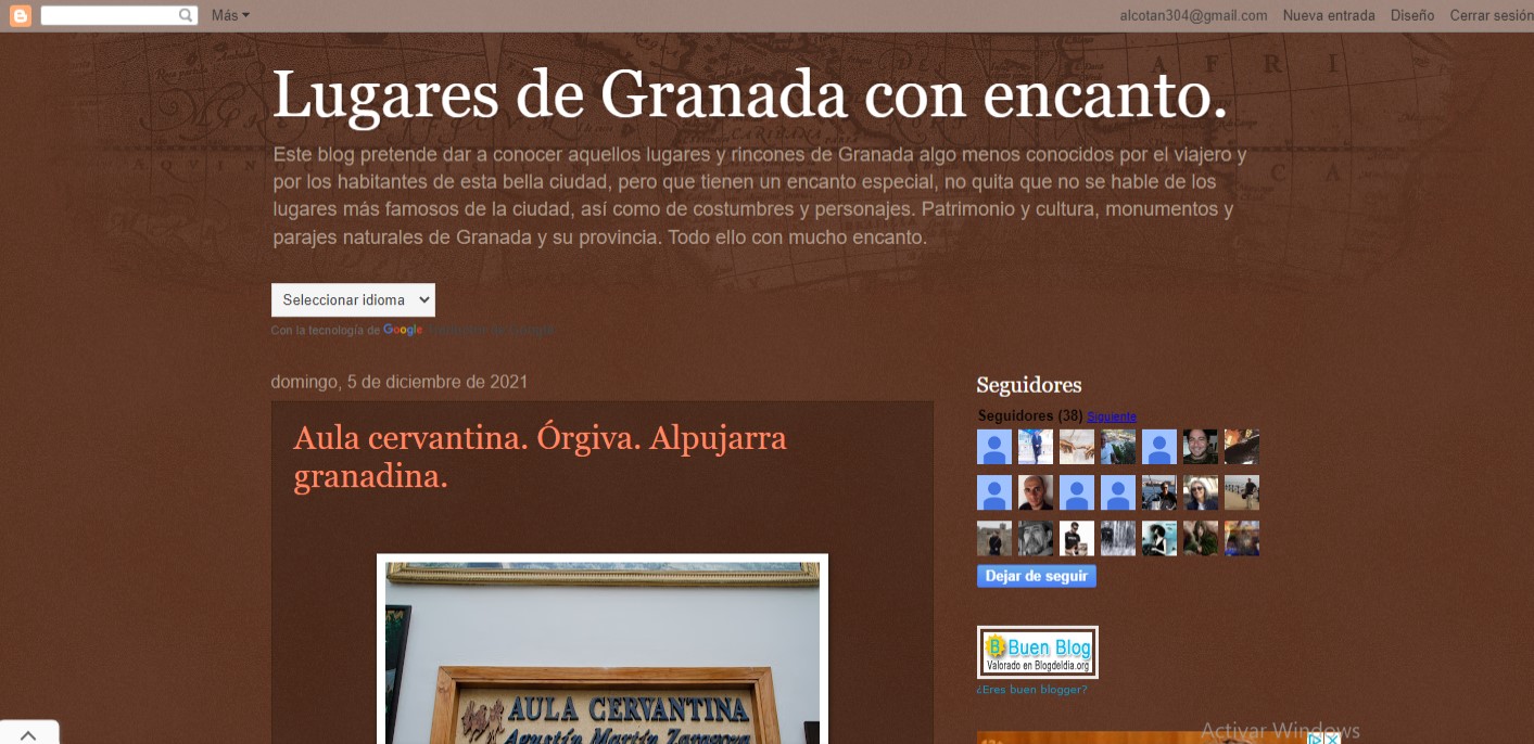Buscador blog - lugares de granada con encanto en Bitakoras
