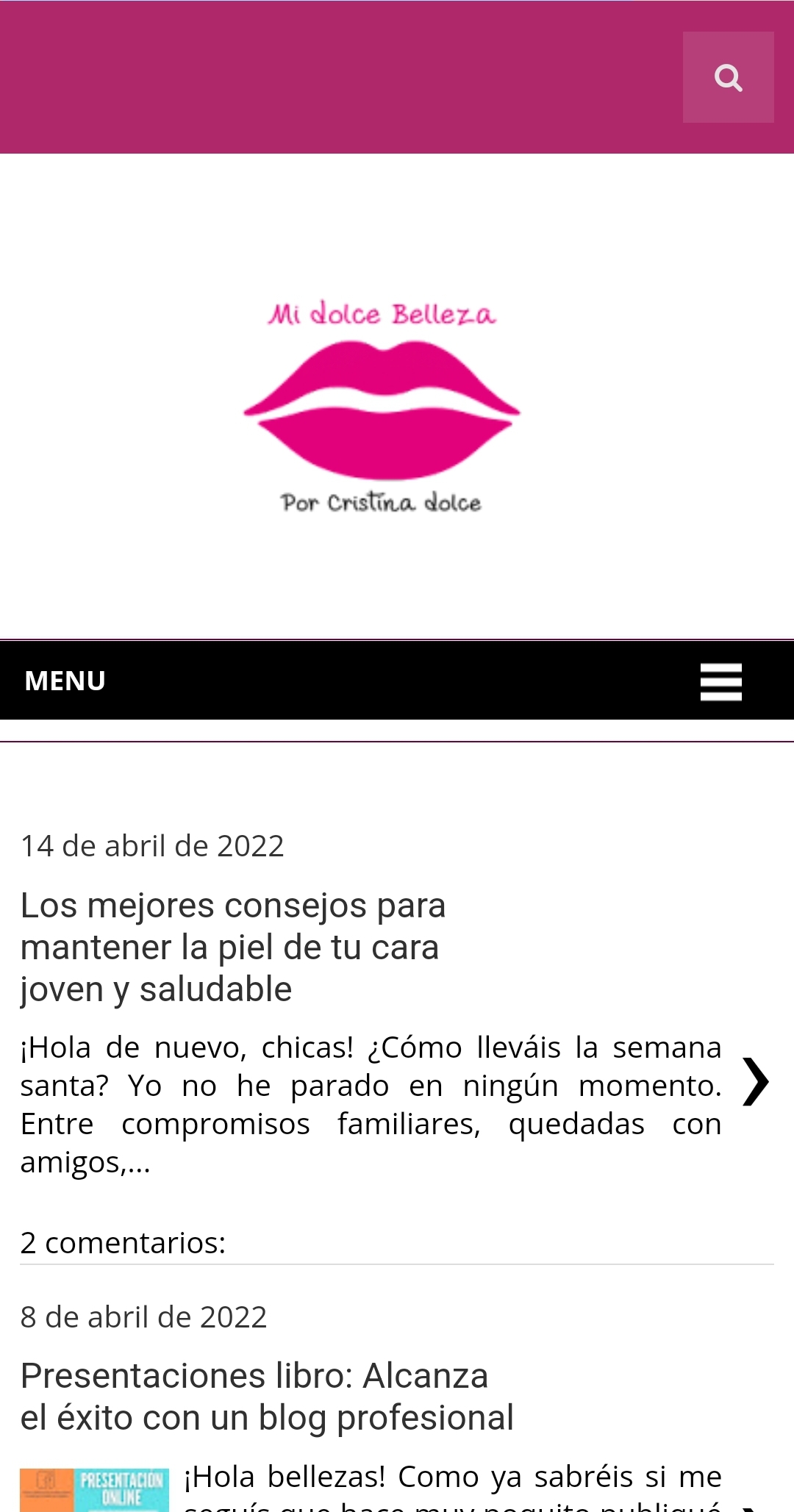 Buscador blog - Mi Dolce Belleza en Bitakoras