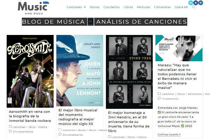 Buscador blog - Music And Rock en Bitakoras