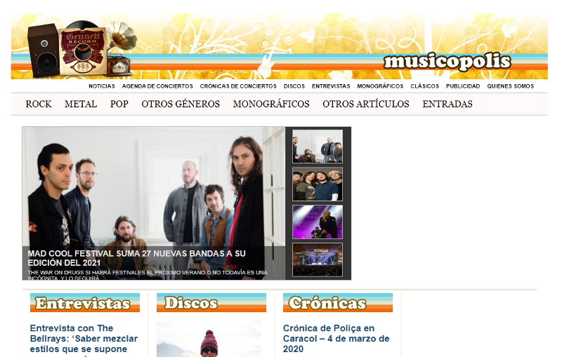 Buscador blog - Musicopolis en Bitakoras