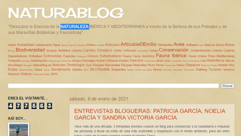 Buscador blog - NaturaBlog en Bitakoras