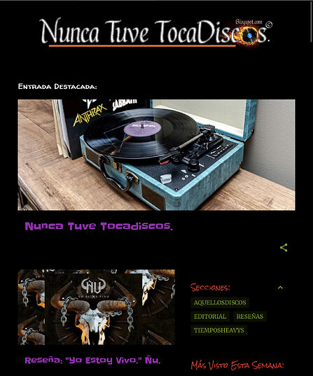 Buscador blog - Nunca Tuve TocaDiscos en Bitakoras