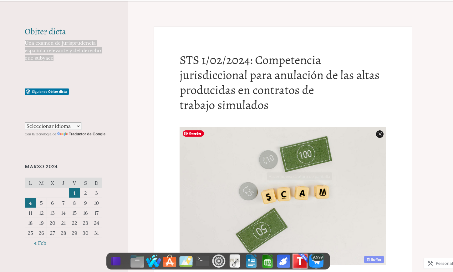 Buscador blog - Obiter dicta en Bitakoras