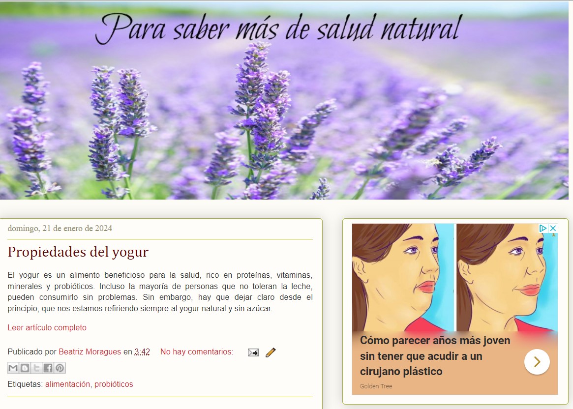Buscador blog - Para Saber más de Salud Natural en Bitakoras