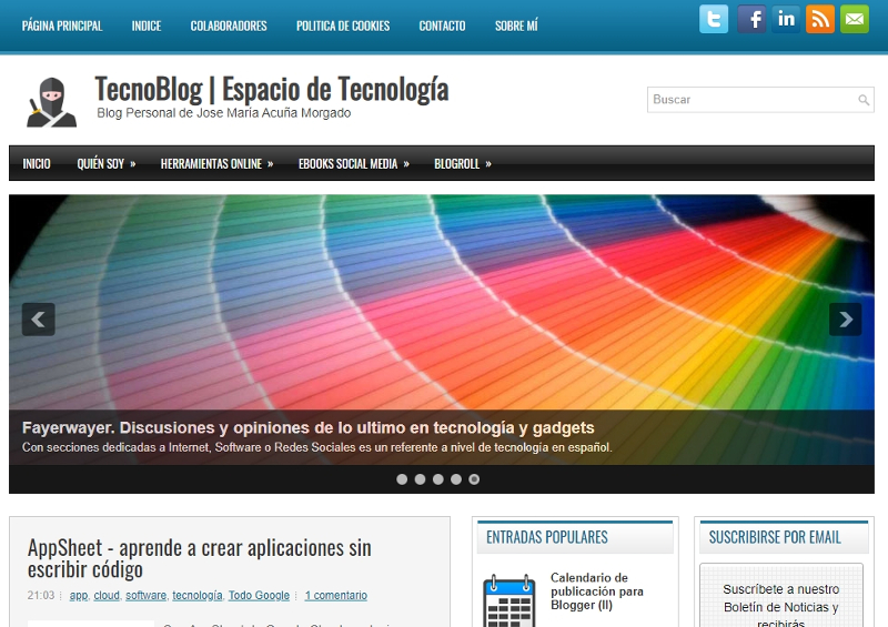 Buscador blog - TecnoBlog en Bitakoras