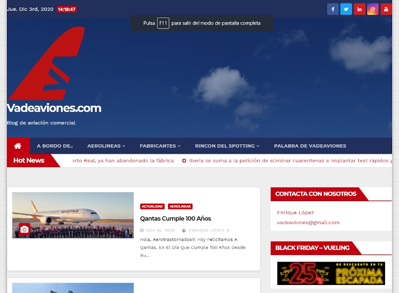 Buscador blog - Va de Aviones en Bitakoras